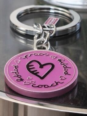 Coach Poppy Locket Keychain